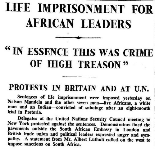 Sentenced to Life Imprisonment