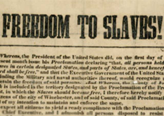 Civil War and Emancipation