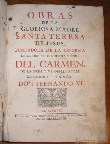 Santa Teresa de Jesús escribe el Libro de La Vida