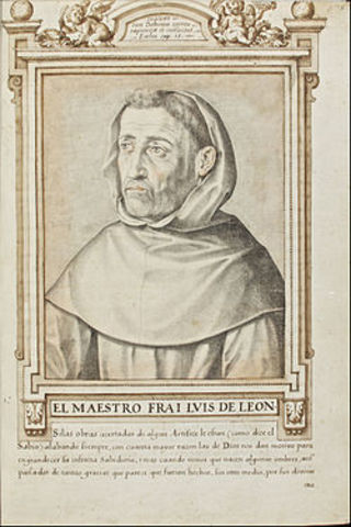Fray Luis de León encarcelado debido a la traducción al español de El Cantar de los Cantares