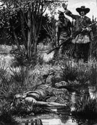 King phillips War begins in Colonial villages of Massachusetts, between colonists and Native Americans.