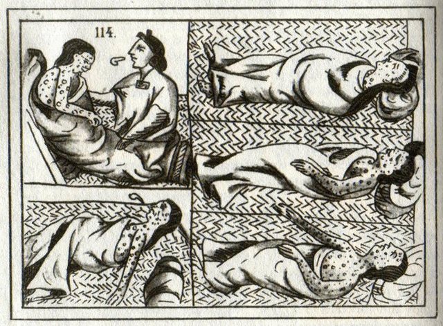 an epidemic of smallpox.