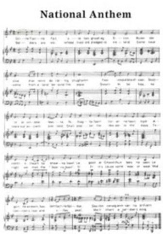 The national anthem