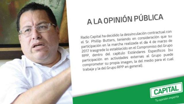 Phillip Butters es despedido de Radio Capital