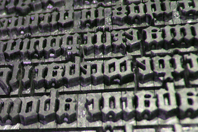 Johann invents movable type, 1450