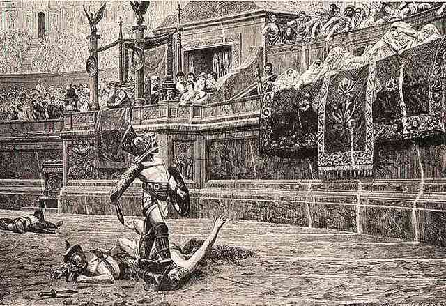 5. Otho starts the gladiatorial games again.