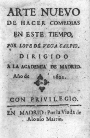 Publicación del arte nuevo de hacer comedia