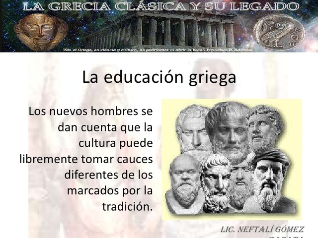 La pedagogía Griega