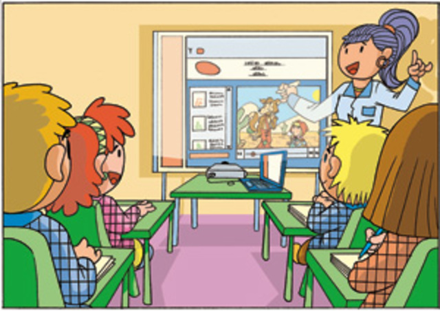 Primera pizarra Interactiva e Inteligente