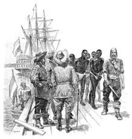 1619- Slaves Arrive in America