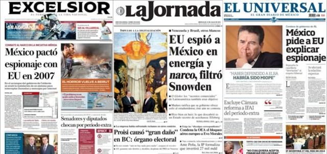 E.U spied on México