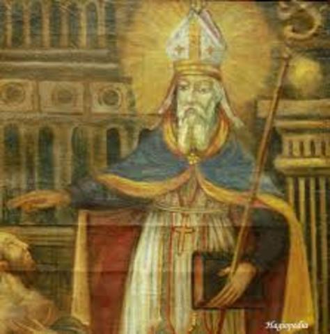 Crodegango   Emparentado con Pipino de Landen y ministro de Estado del hijo de este, Carlos Martel, Crodegango .