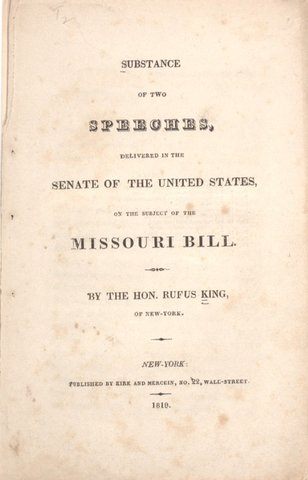 The Missouri Compromise