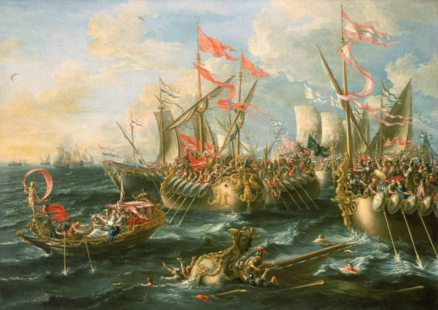 Augustus becomes emperor after winning the Battle of Actium