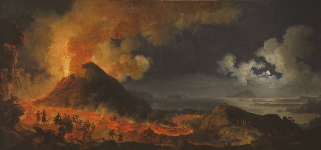 Eruption of Mt Vesuvius