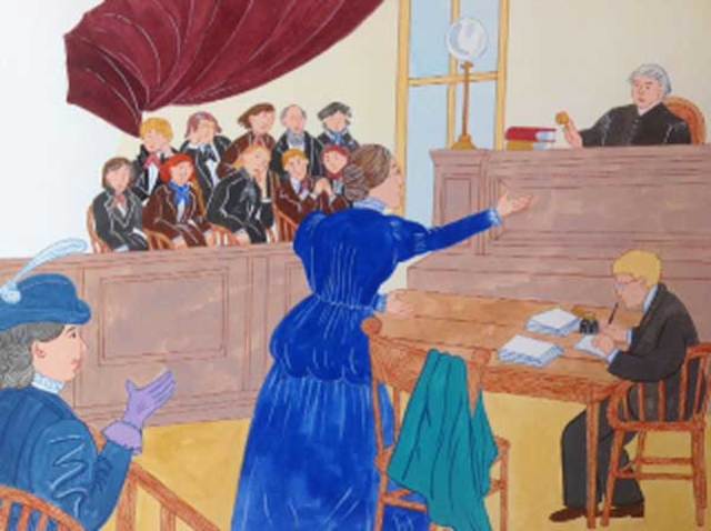 Susan is tried for her "crime" and fined