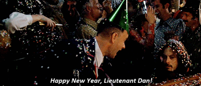Forrest and Lt. Dan Celebrate New Year’s Eve in NYC