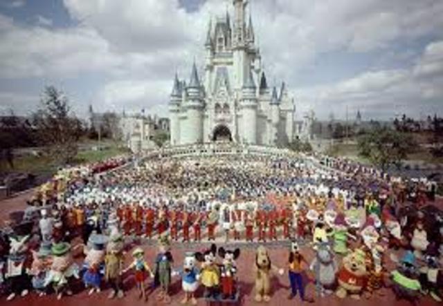 Walt Disney world opens in Orlando, Florida