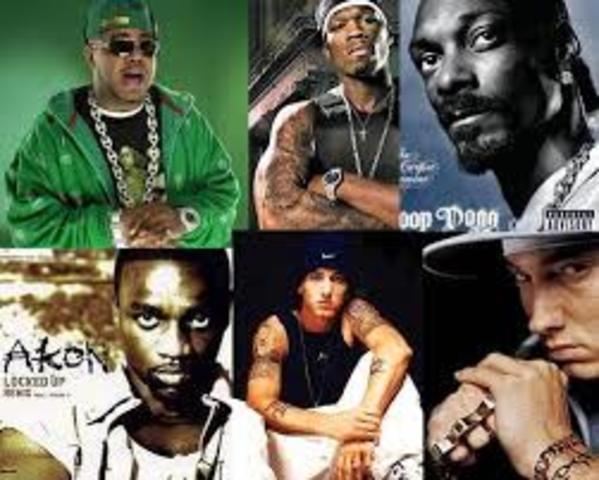 Avance del hip hop y cantantes de rap
