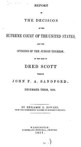 Dred Scott Primary Document
