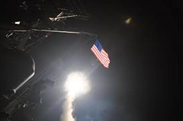 The U.S airstrikes Syria