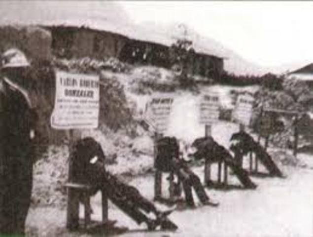 Una conspiración contra el gobierno.