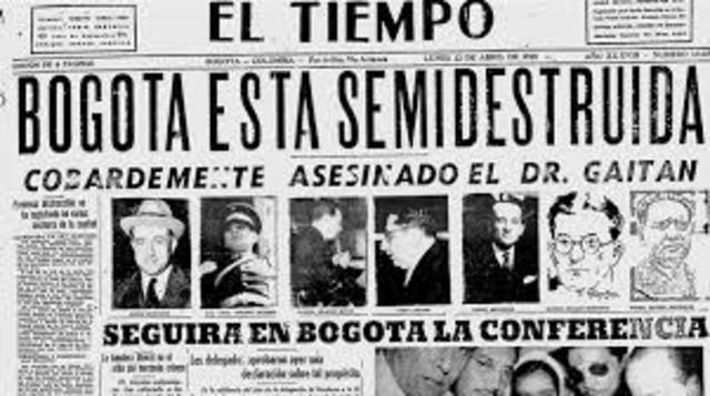 Es asesinado Jorge Eliécer Gaitán.
