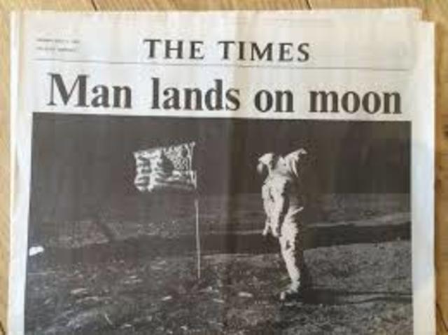Man lands on Moon
