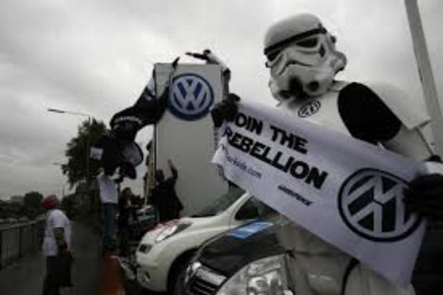 GREENPEACE TAKES ON EUROPE'S BIGGEST CARMAKER…