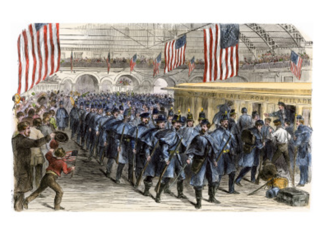 Helped wounded soldiers for the 1st time