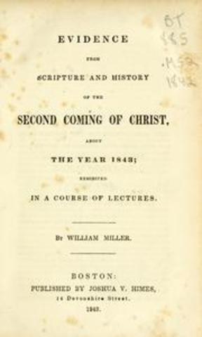 Publication of Miller's Book