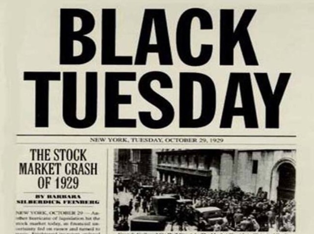 The great depression begins