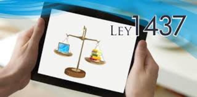 LEY 1437 DE 2011