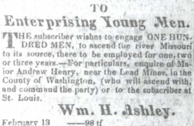 Jedediah Smith Joins William Ashley