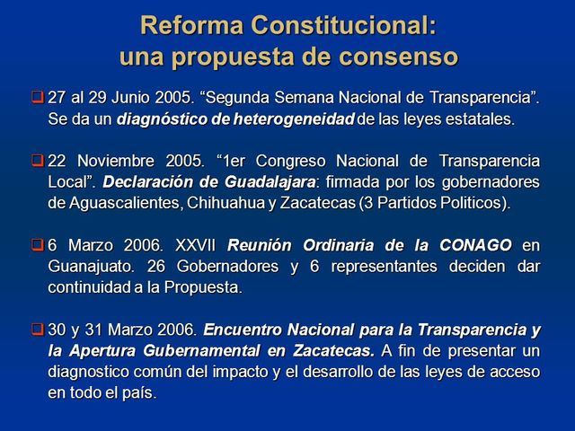 Primer Congreso General de Transparencia
