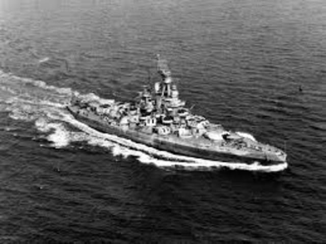 8:50 am Battleship Nevada is Bombed