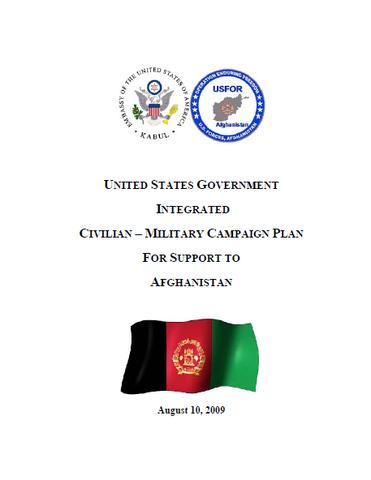 Integrated Civilian-Military Campaign Plan for Support to Afghanistan