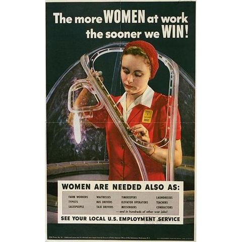 Advertisements and Campaigns Recruited Women Workers