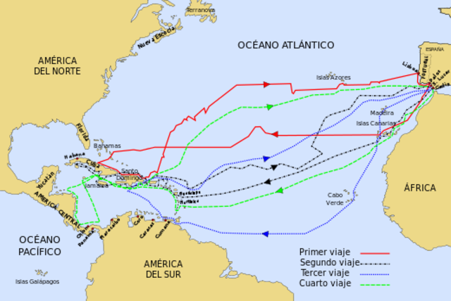 Colón reached America