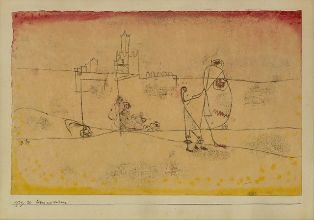 PAUL KLEE " Scène à Kairouan "