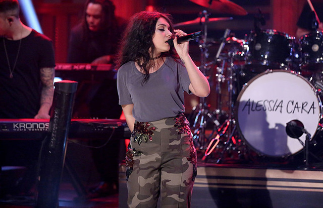 Preformed "Here" live for the first time on The Tonight Show