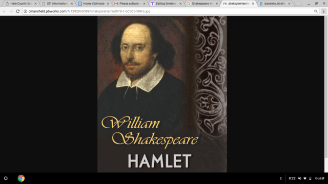 Shakespeare: Hamlet.