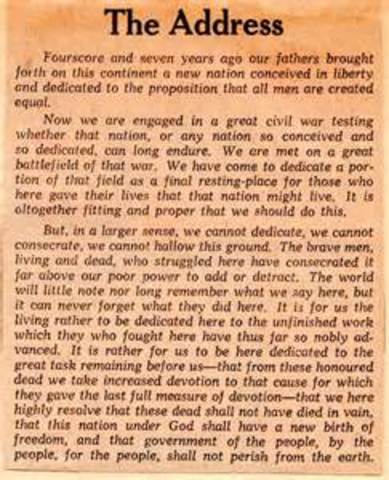 Gettysburg Adress