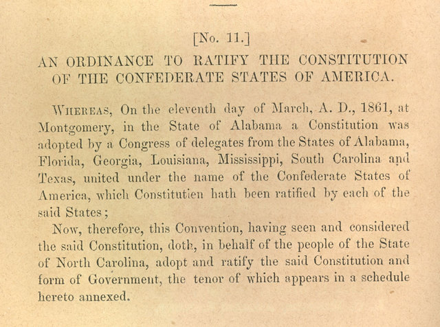 Constitution of the Confederate States Signed