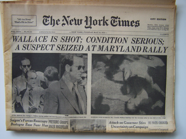 George Wallace was shot