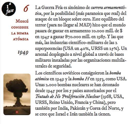 6) Moscú consigue la bomba atómica