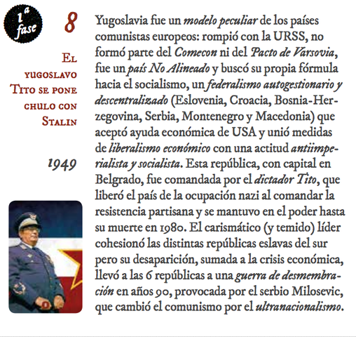 8) El yugoslavo Tito se pone chulo con Stalin