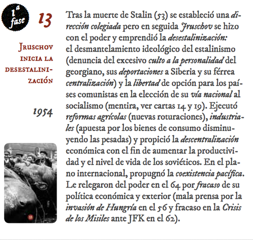 13. Jruschov inicia la desestalinización