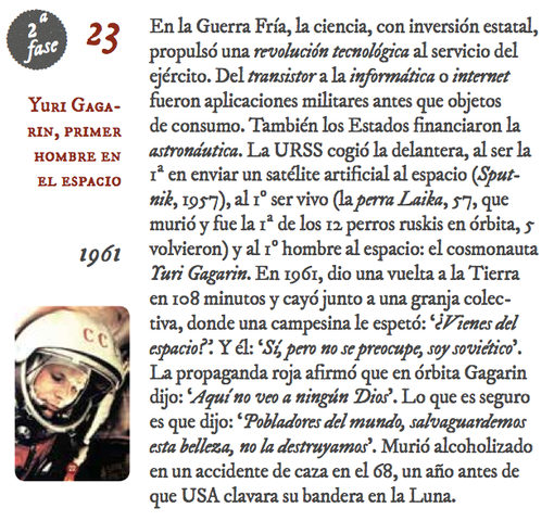 23. Yuri Gagarin, primer hombre en el espacio