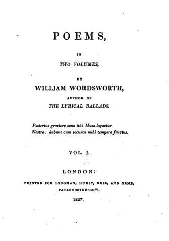 Poems, in Two Volumes